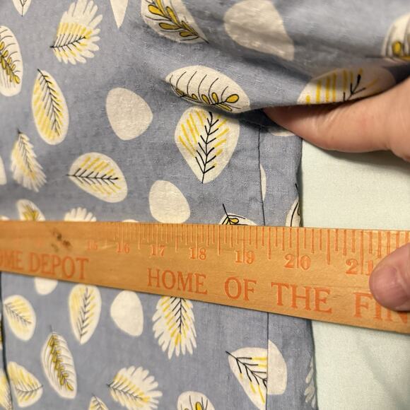 Shana Womens Tunic Lagenlook Art to Wear SIZE SMALL Button Up LEAF Print Fall - Picture 5 of 13